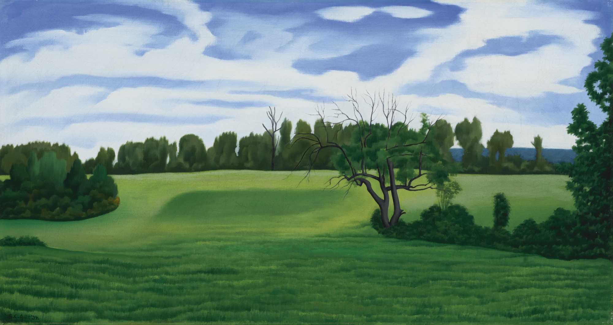 SUMMER LANDSCAPE - George Ault Tablo