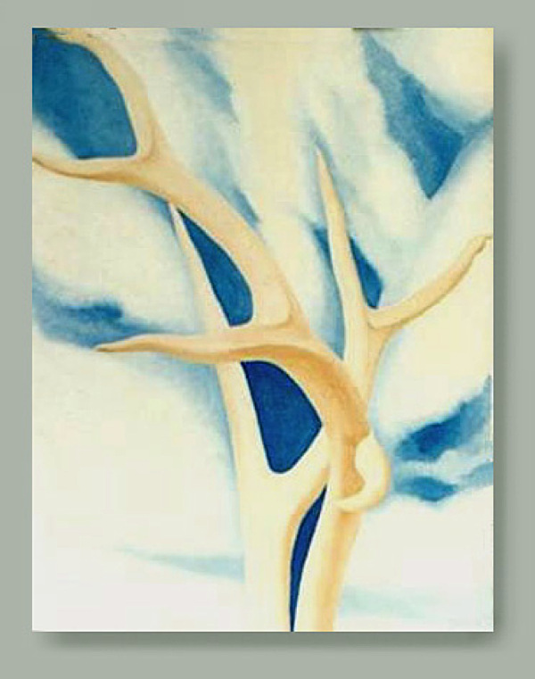 Saddle Roan Horns - Georgia O'Keeffe Tablo