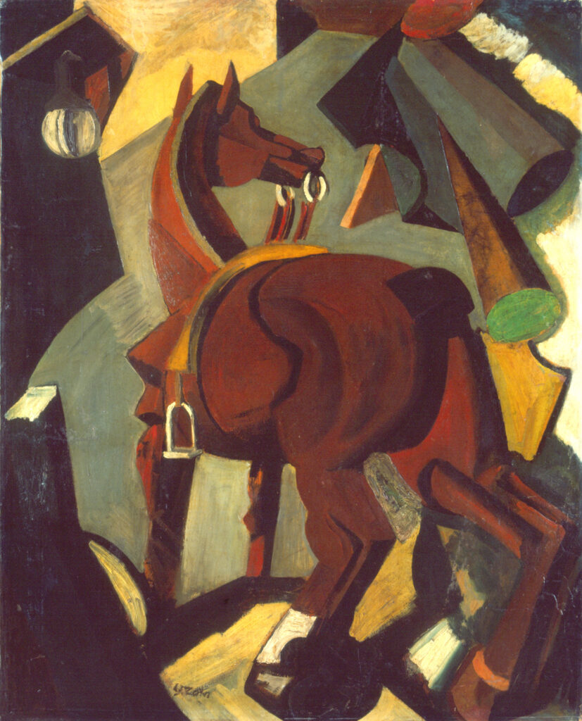 Saddled horse – Mario Sironi Tablo