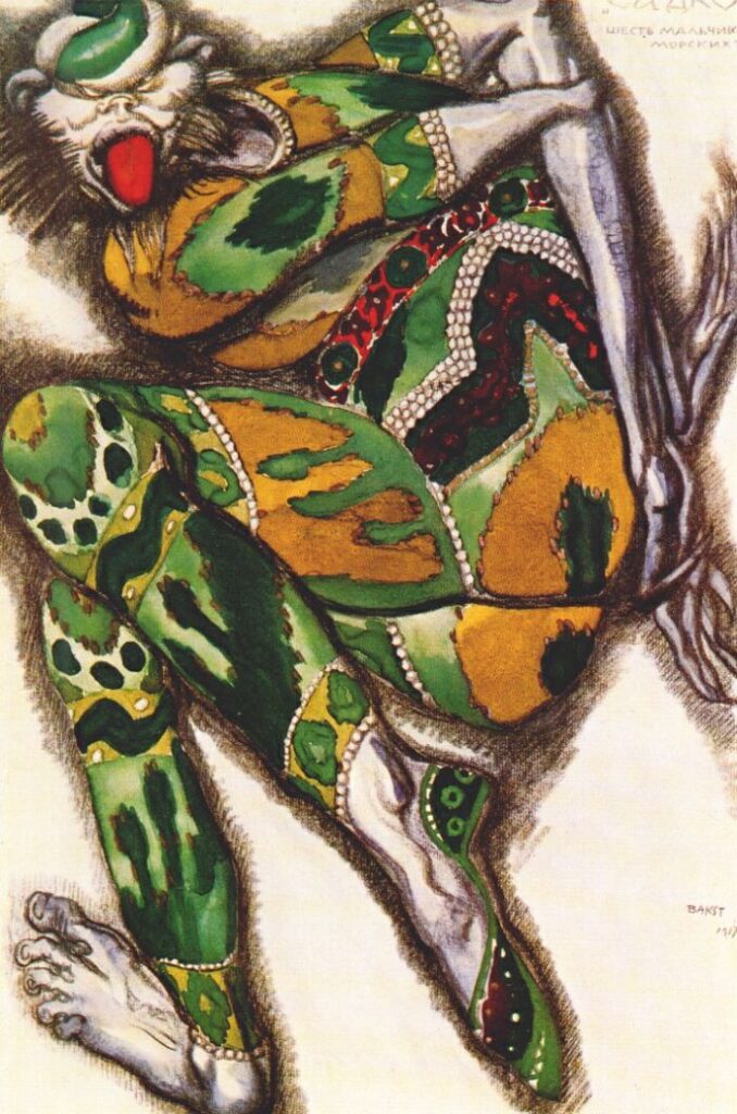 Sadko the Green Monster (1917) - Léon Bakst Tablo