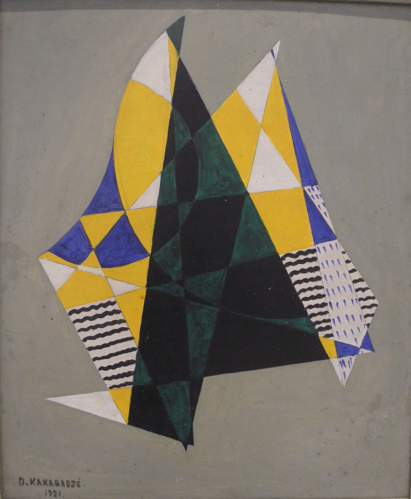 Sailboats (1921) - David Kakabadze Tablo