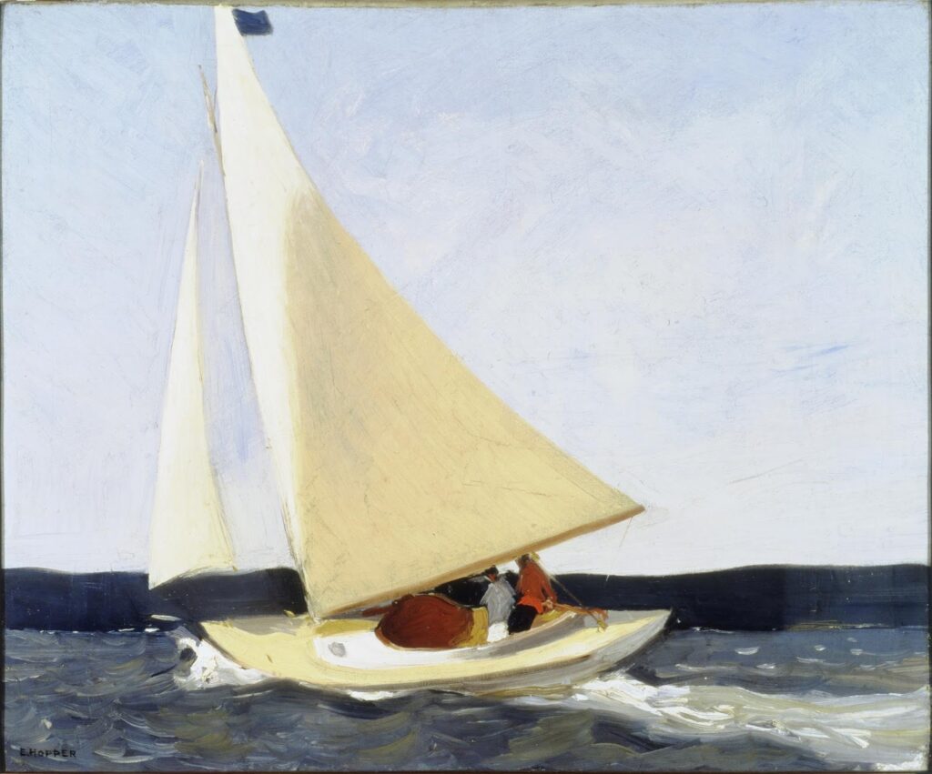 Sailing (1911) - Edward Hopper Tablo