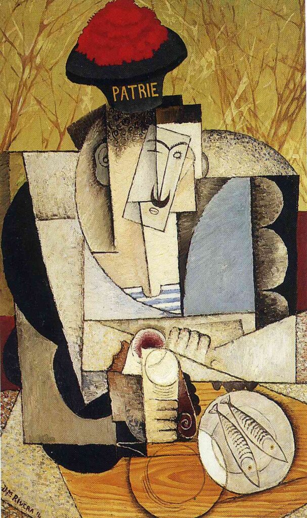 Sailor at Breakfast (1914) – Diego Rivera Tablo
