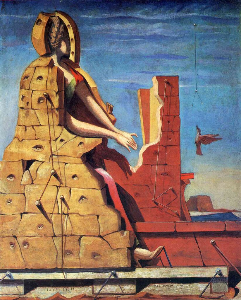Saint Cecilia (Invisible piano) (1923) - Max Ernst Tablo