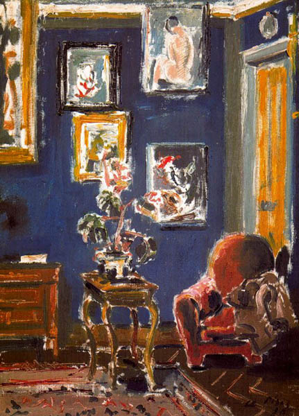 Salotto Del Racoglitore Bianchi in Rue Rickepense – Filippo De Pisis Tablo