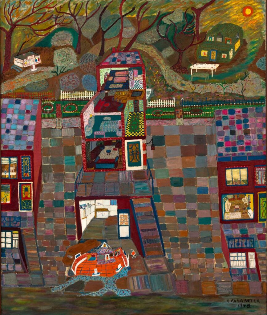 Sam's Dream (1948) - Ralph Fasanella Tablo