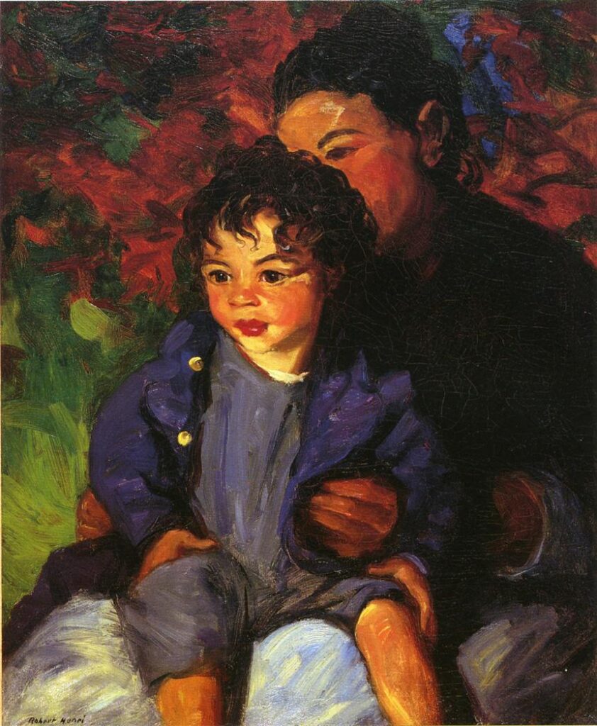 Sammy and His Mother (1915) - Robert Henri Tablo