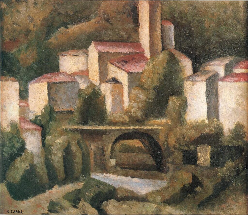 San Giacomo di Varallo (1924) - Carlo Carrà Tablo