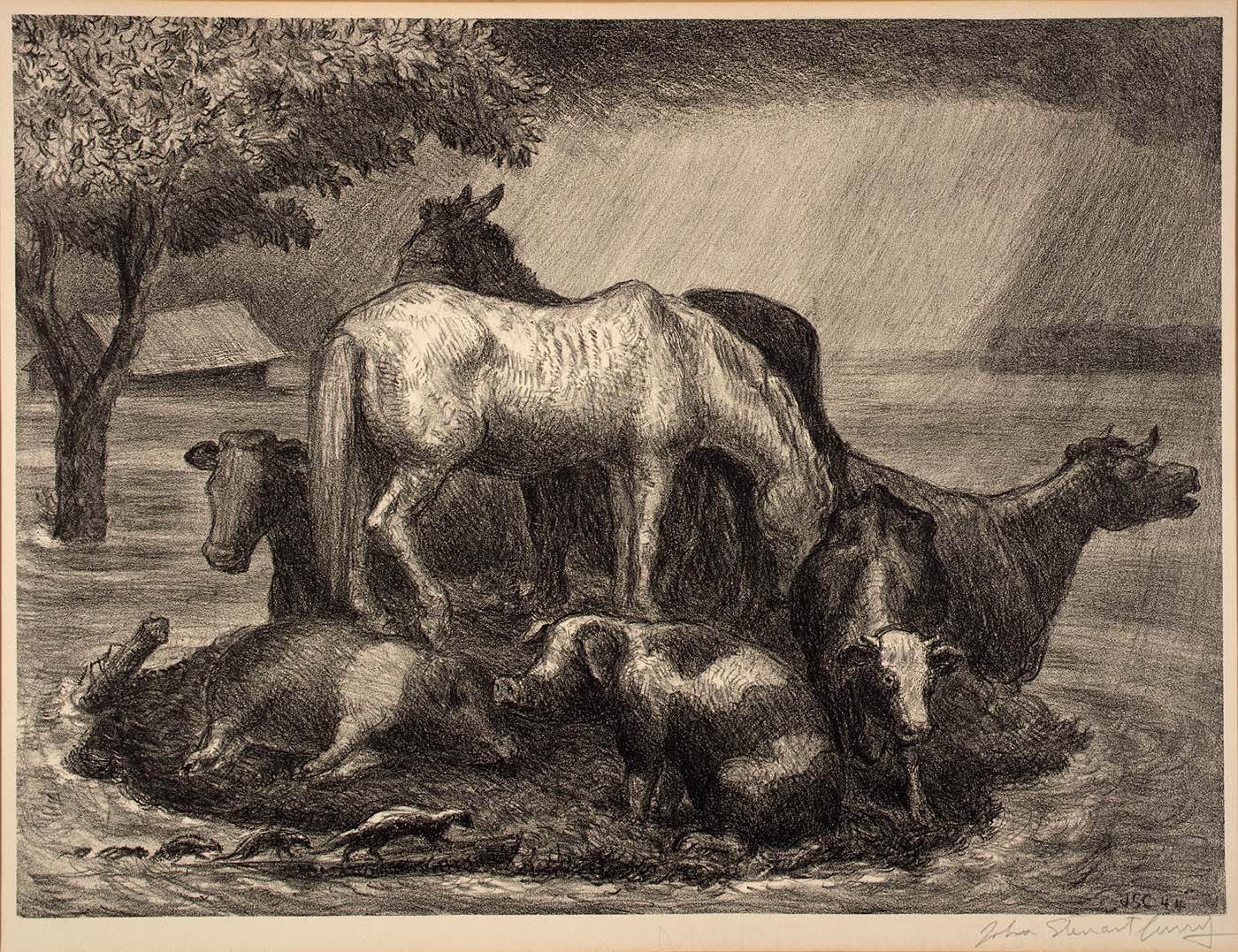 Sanctuary (1944) - John Steuart Curry Tablo