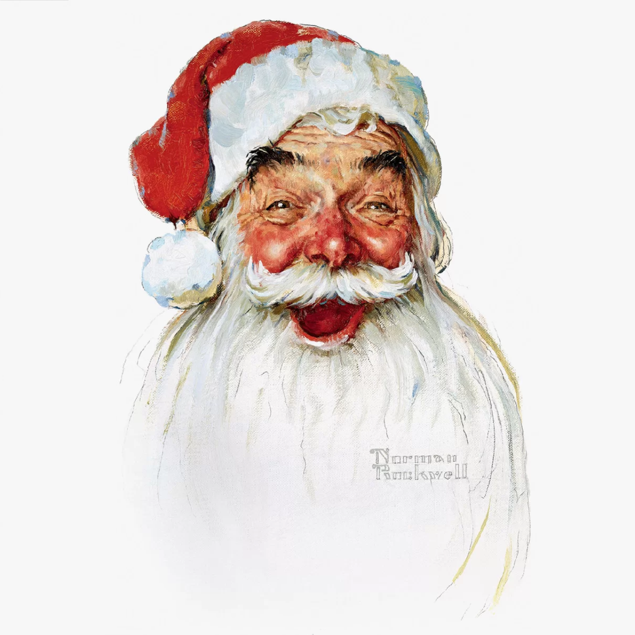 Santa Claus - Norman Rockwell Tablo
