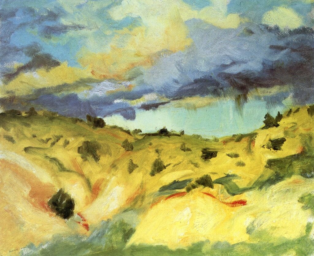 Santa Fe Landscape (1917) - Robert Henri Tablo