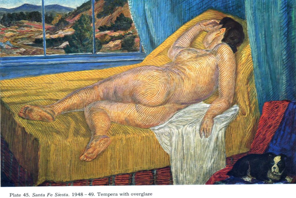 Santa Fe Siesta (1948) - John French Sloan Tablo