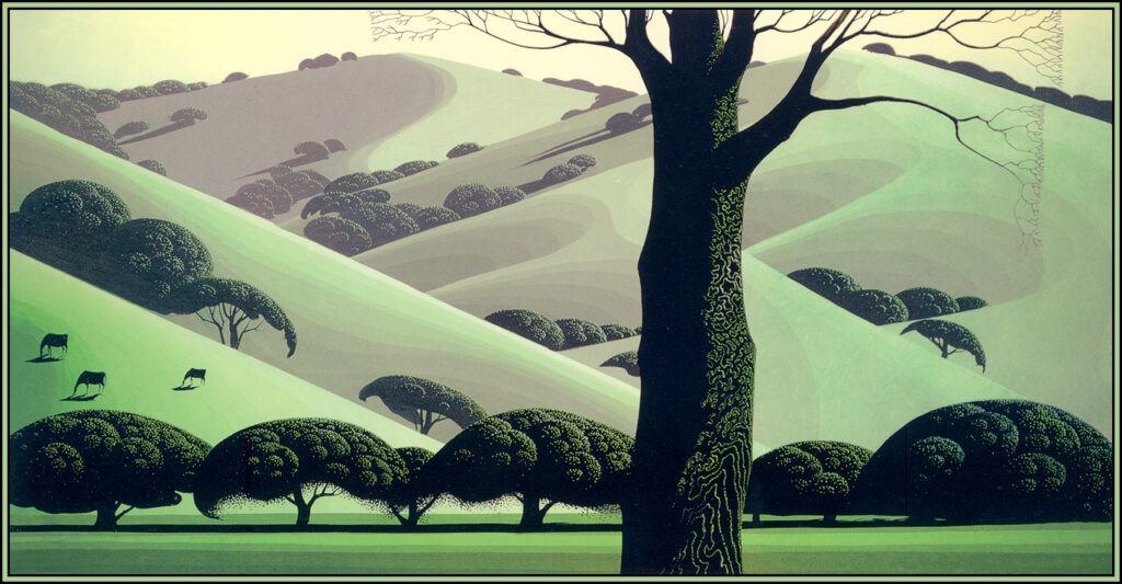 Santa Ynez Pastures – Eyvind Earle Tablo