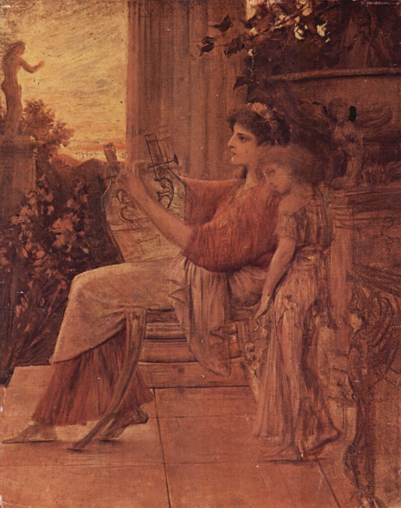 Sappho (1888) - Gustav Klimt Tablo