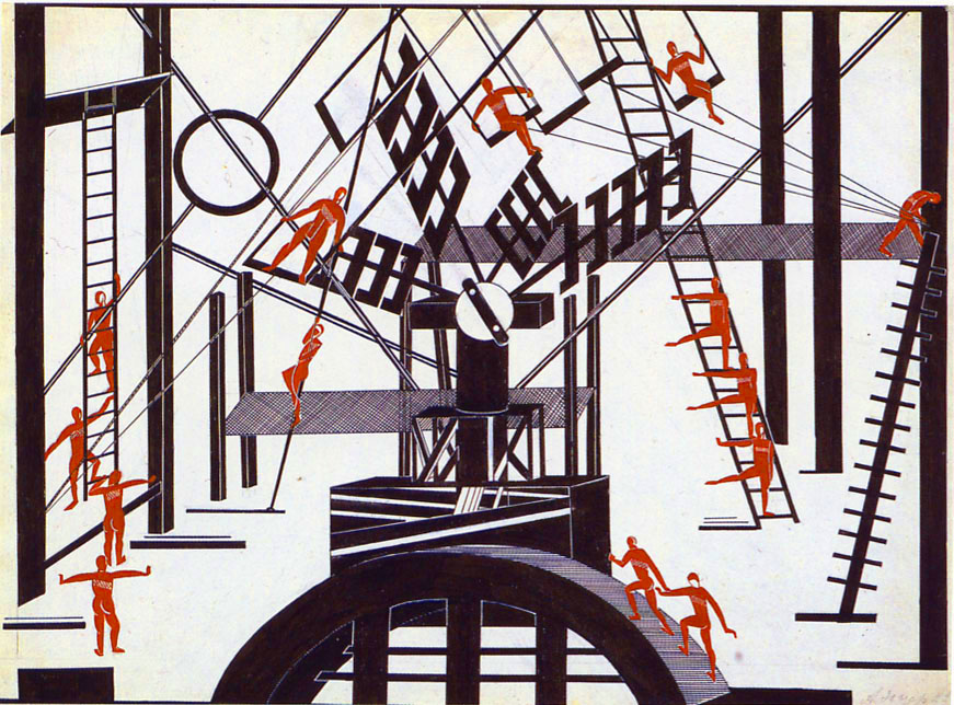 Satanic Ballet (1922) - Aleksandra Ekster Tablo