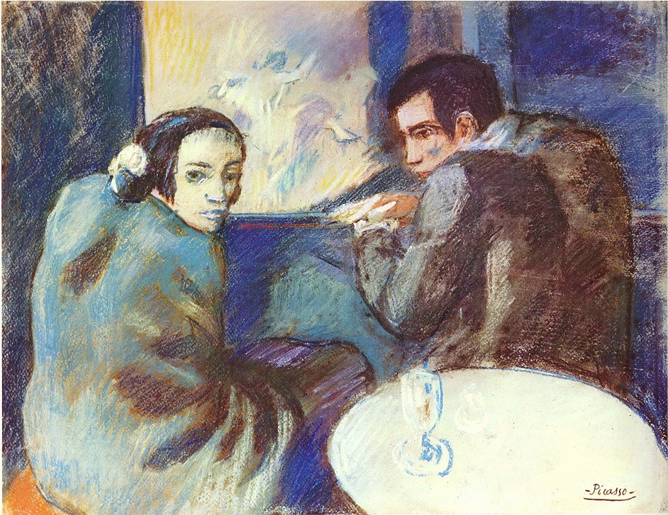 Scene in a cabaret (1902) - Pablo Picasso Tablo