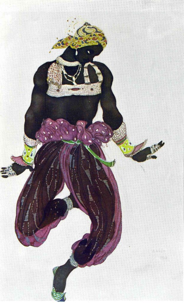 Scheherazade negre argent (1910) - Léon Bakst Tablo