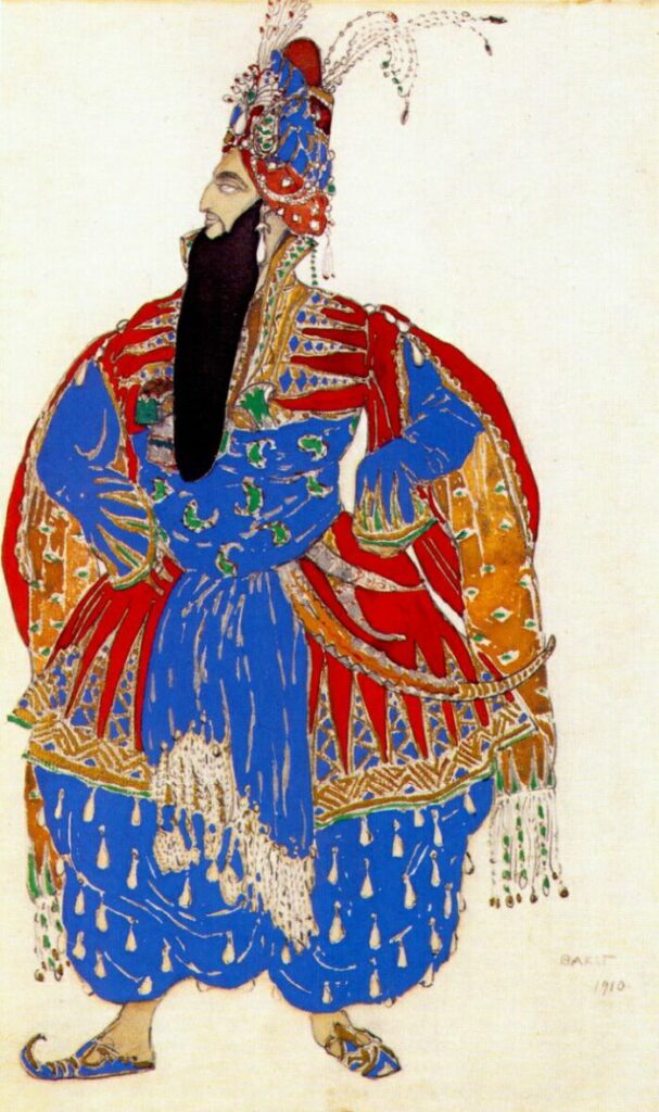 Scheherazade shah shahriar (1910) - Léon Bakst Tablo