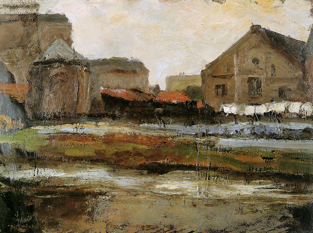 Schinkelbuurtje Sun (1899) - Piet Mondrian Tablo
