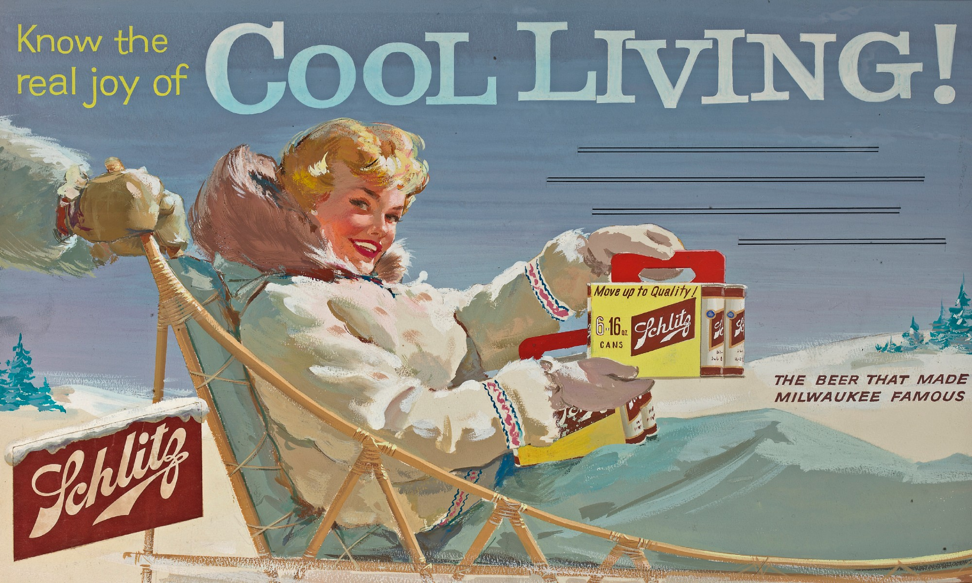 Schlitz beer advertisement - Haddon Sundblom Tablo