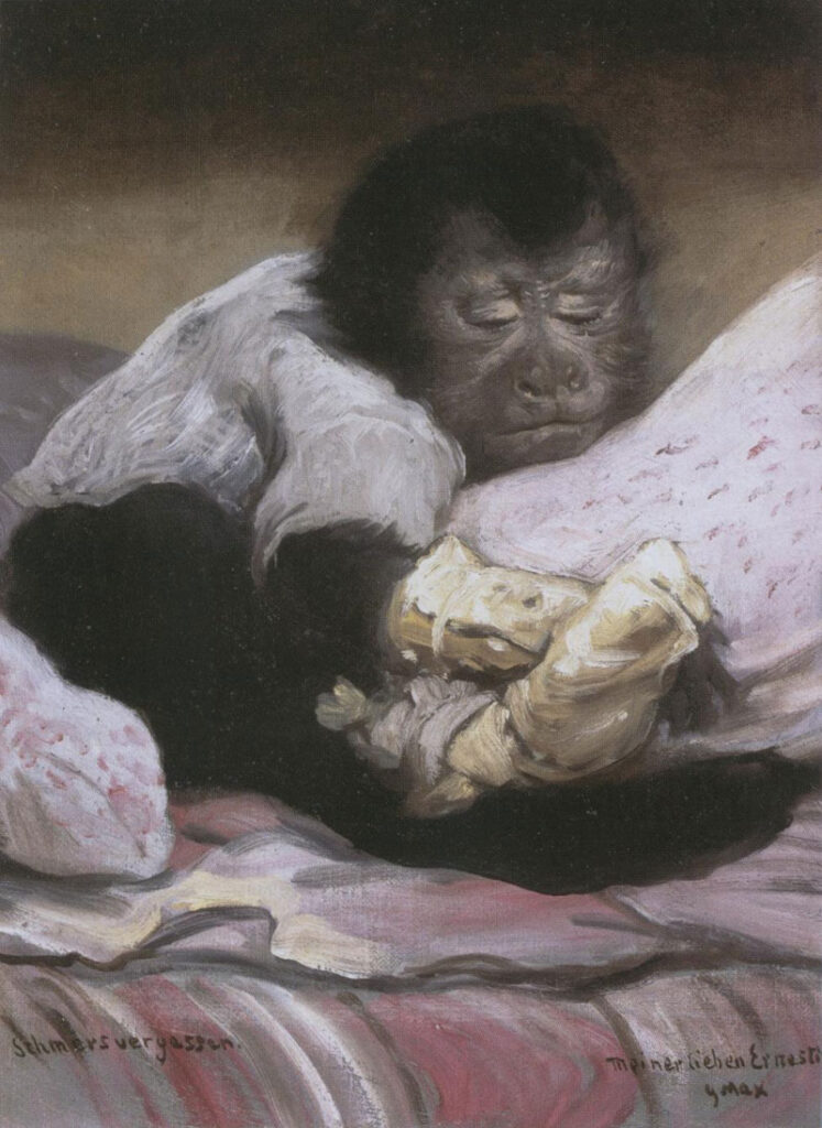Schmerzvergessen - Gabriel von Max Tablo