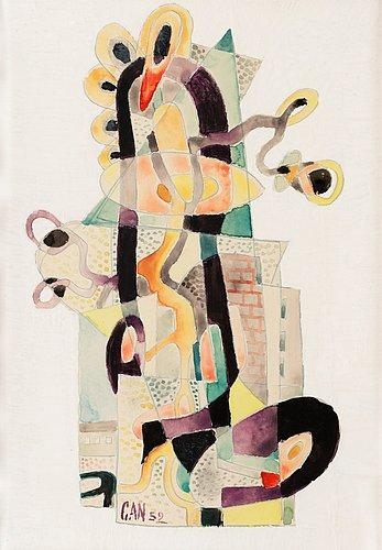 Scissor plant (1952) - Gösta Adrian-Nilsson Tablo