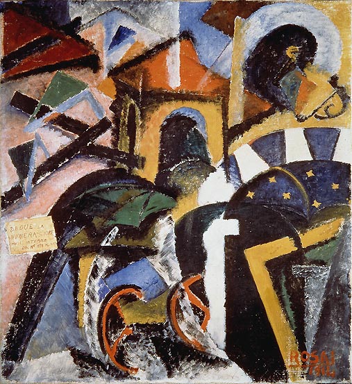Scomposizione di una strada (1914) – Ottone Rosai Tablo