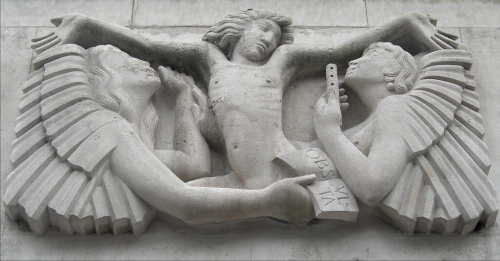 Sculpture for Broadcasting House, London - Eric Gill Tablo