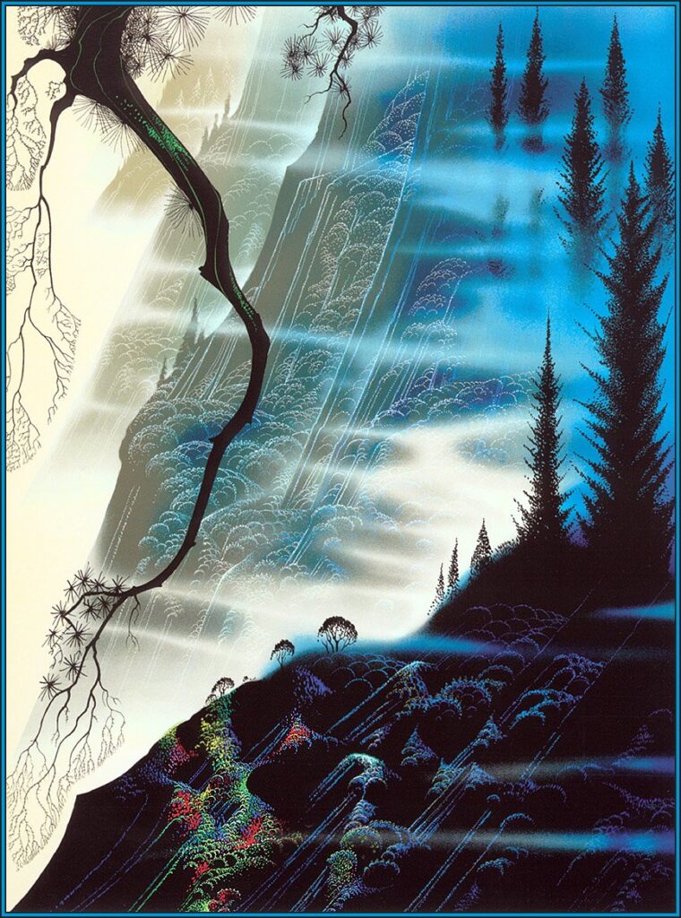 Sea Cliffs and Redwoods - Eyvind Earle Tablo