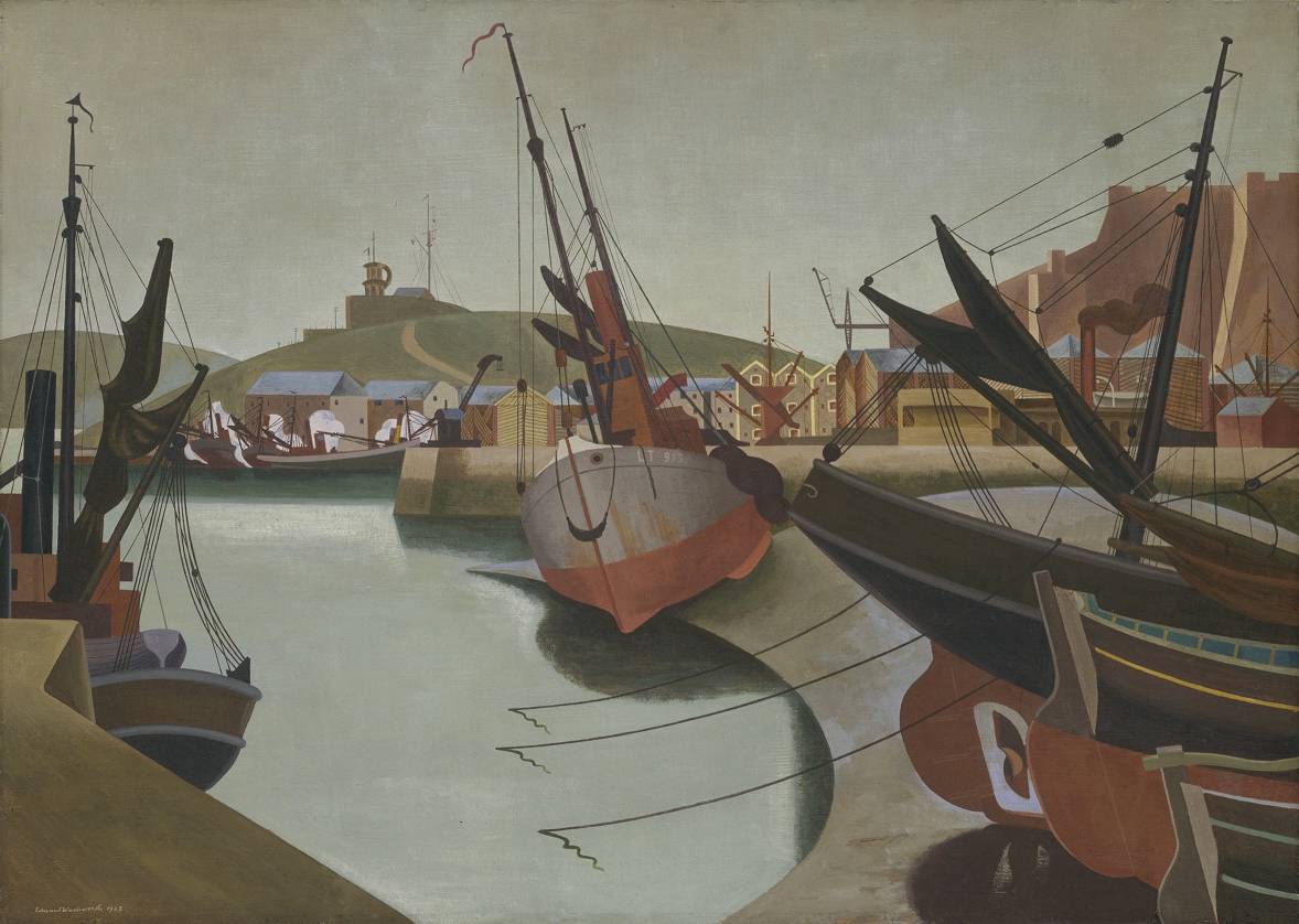 Seaport (1923) - Edward Wadsworth Tablo