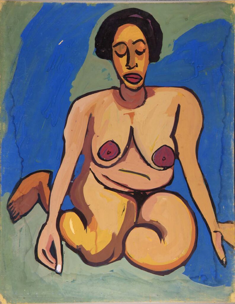 Seated Female Nude (1940) - William H. Johnson Tablo