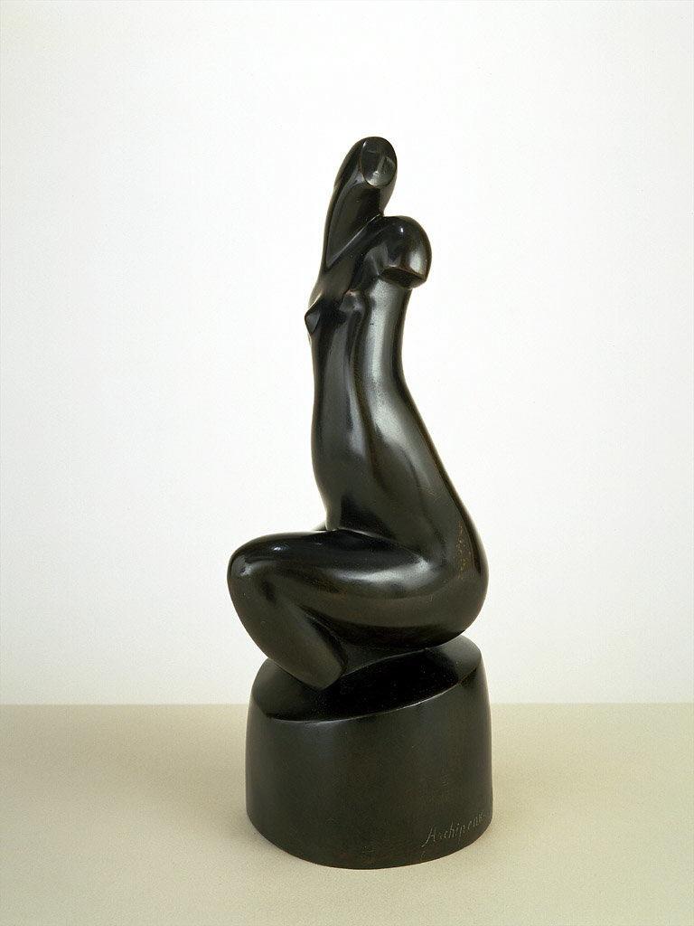 Seated Female Nude (Black Torso) (1909) - Olexandr Archipenko Tablo