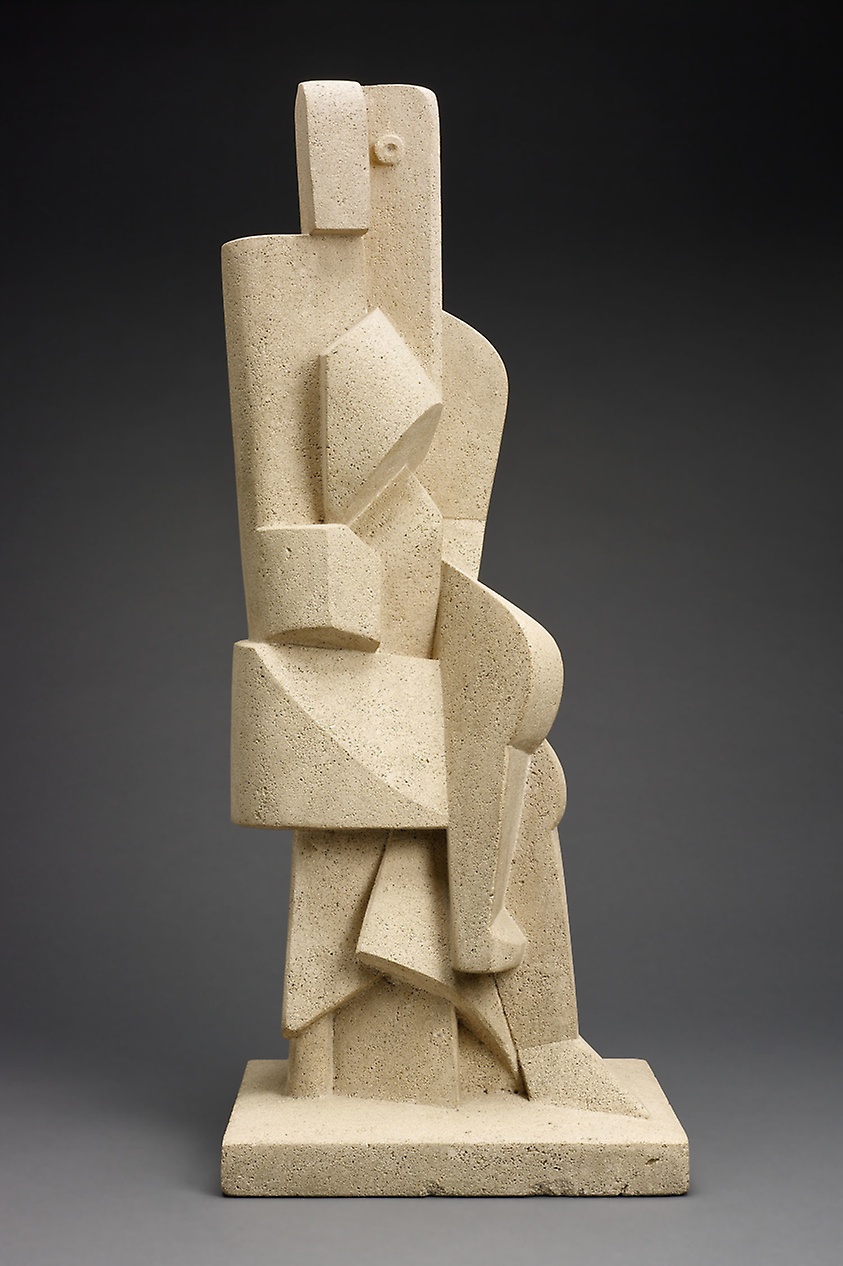 Seated Figure (1917) - Jacques Lipchitz Tablo