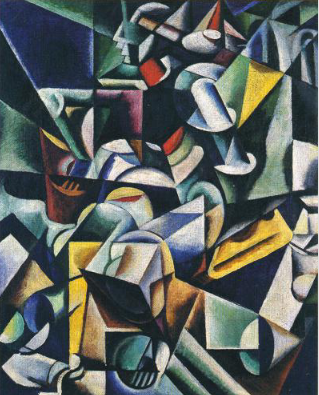 Seated Figure - Lyubov Popova Tablo