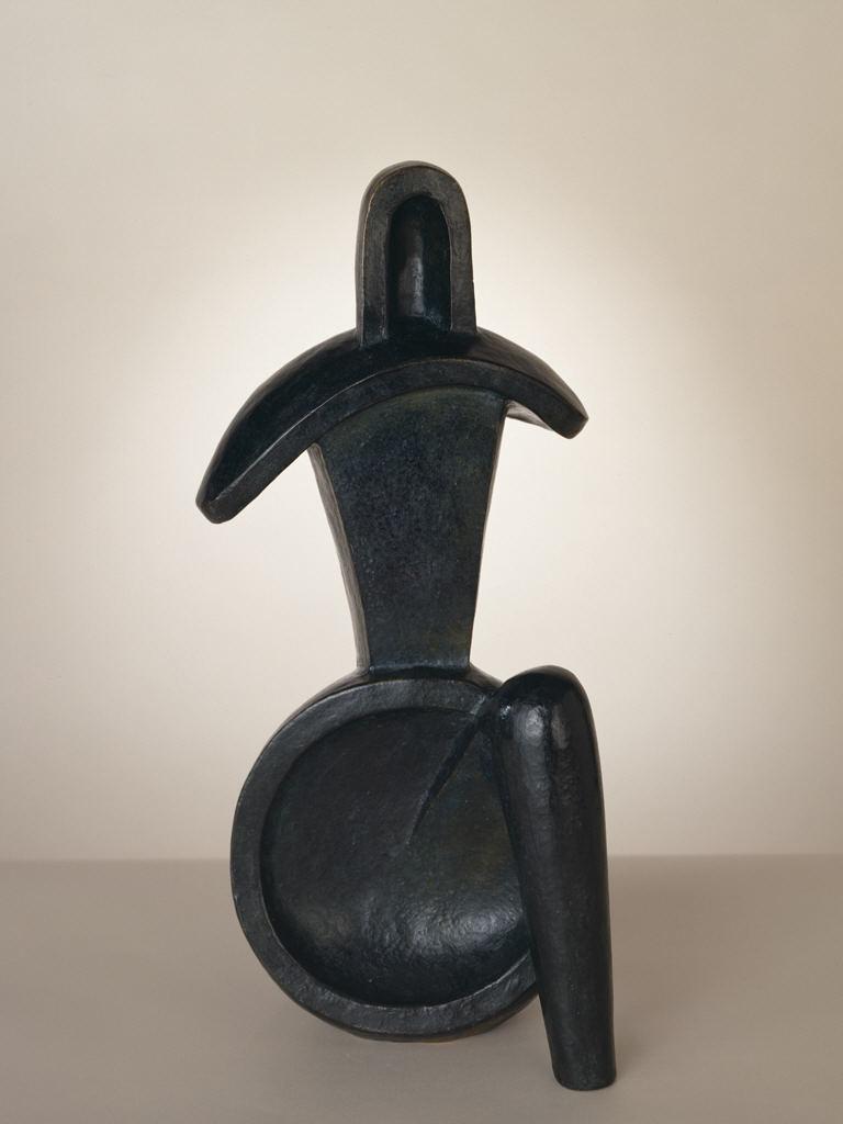 Seated Geometric Figure (1950) - Olexandr Archipenko Tablo