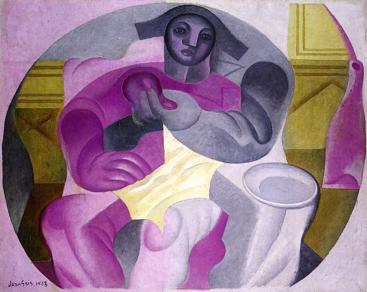 Seated Harlequin (1923) - Juan Gris Tablo