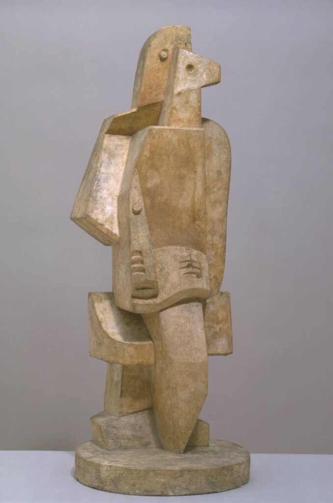Seated Man with Clarinet I (1920) - Jacques Lipchitz Tablo