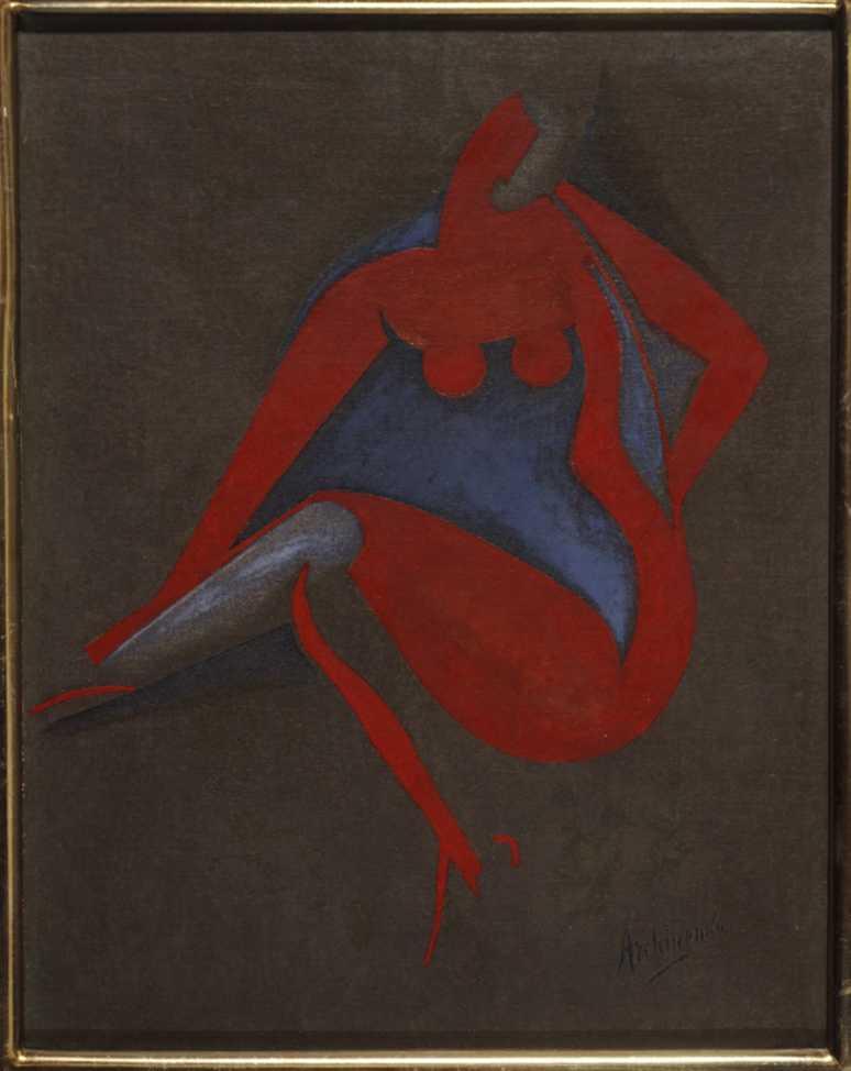 Seated Nude (1919) - Olexandr Archipenko Tablo