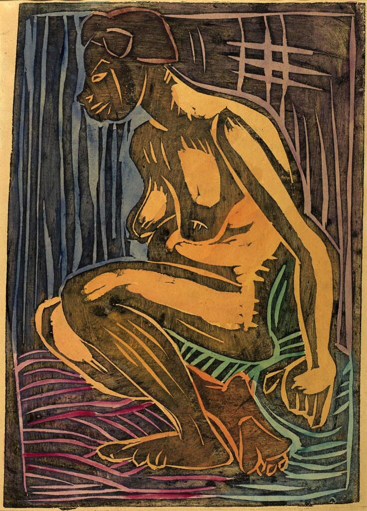 Seated Nude (1939) - William H. Johnson Tablo