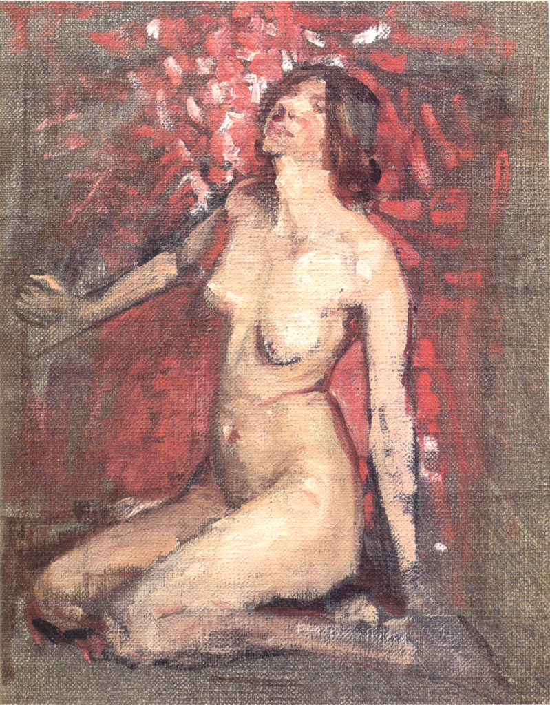 Seated Nude with Her Head Thrown Back (Kathleen Kearney) (1923) - Sarah Purser Tablo