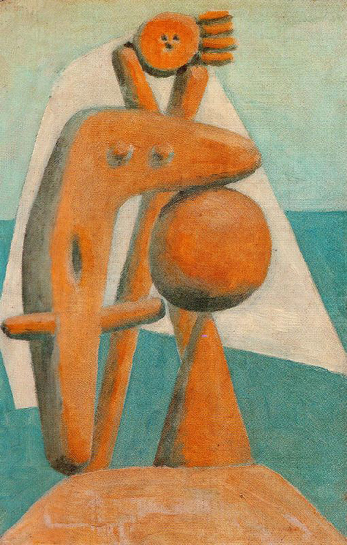 Seated bather (1930) - Pablo Picasso Tablo