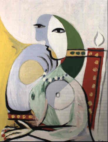 Seated female nude (1932) - Pablo Picasso Tablo