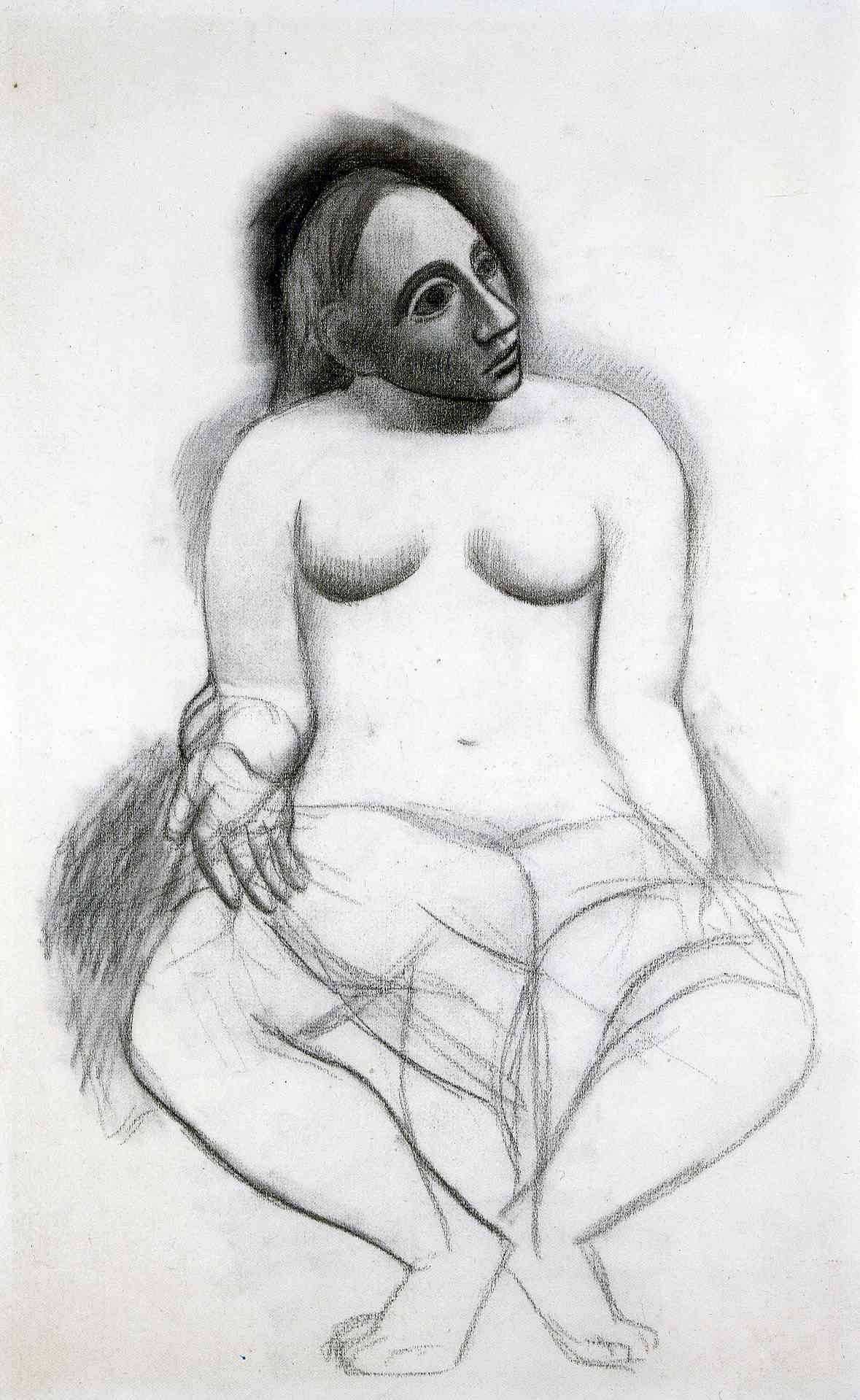 Seated nude (1906) - Pablo Picasso Tablo