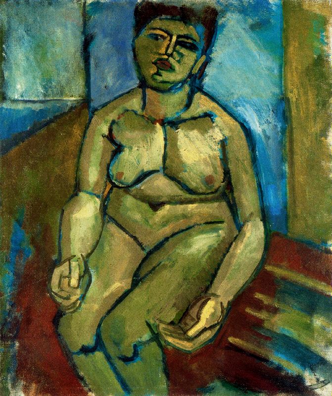 Seated nude - Raoul Dufy Tablo