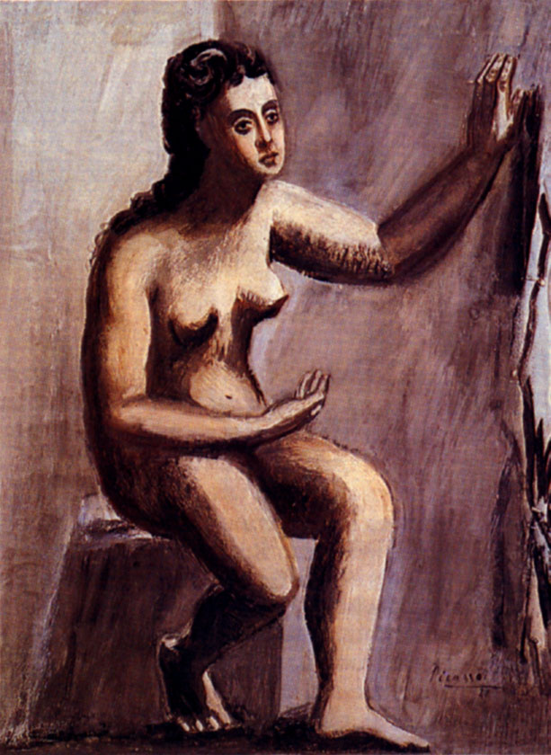 Seated woman (1920) - Pablo Picasso Tablo