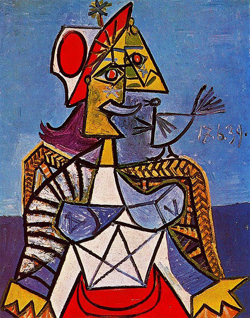 Seated woman (1939) - Pablo Picasso Tablo