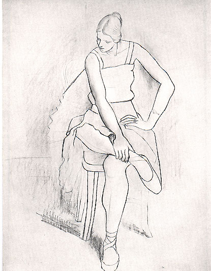 Seated woman (Olga) (1920) - Pablo Picasso Tablo