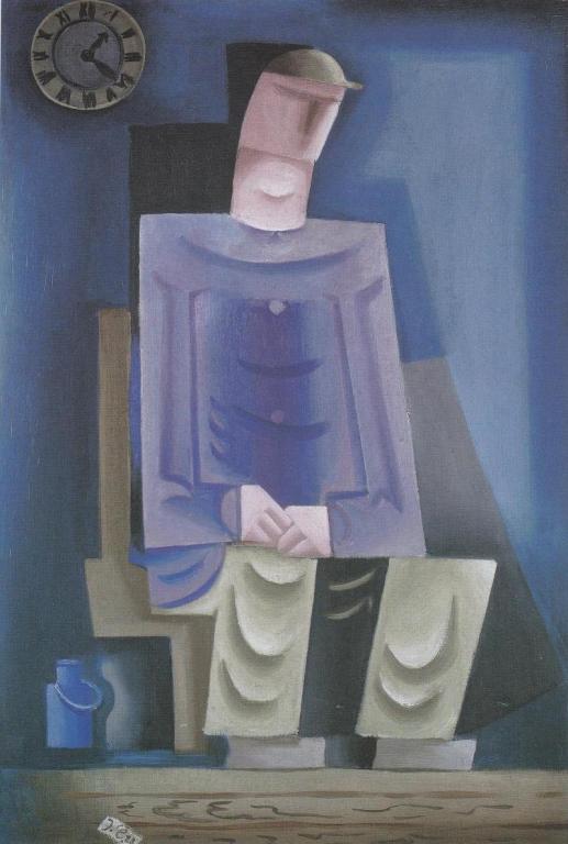 Sedící muž (1923) - Josef Čapek Tablo