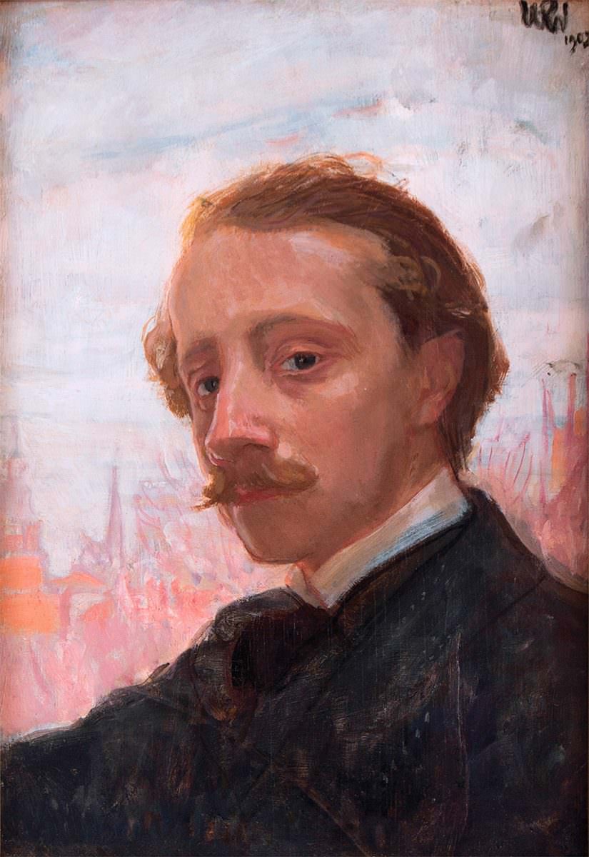 Self Portrait (1902) - Wojciech Weiss Tablo