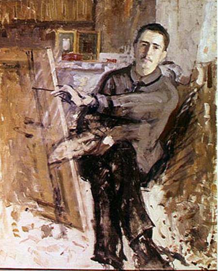 Self Portrait (1908) - Roger de La Fresnaye Tablo